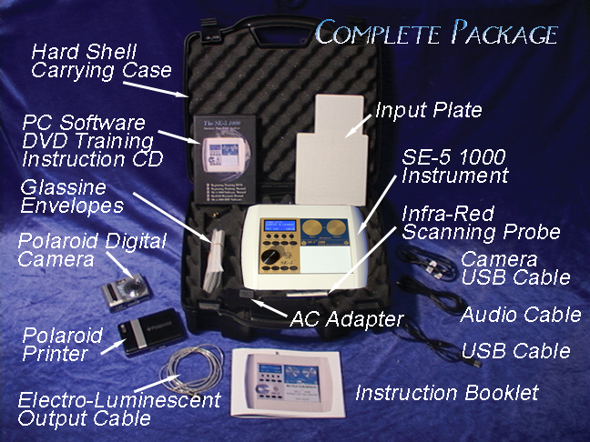 SE-5 1000 Radionic case and accessories